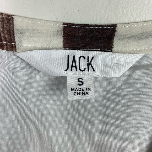 Jack BB Dakota Revolve Brown Cahill Plaid Dress Size Small Long Sleeves Mini NEW - Picture 5 of 16